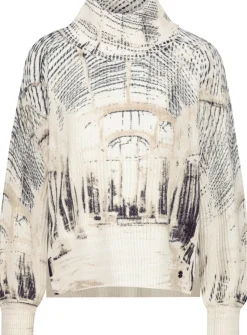 Monari Pullover & Sweatshirts*809517 almond gemustert