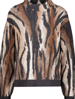 Monari Pullover & Sweatshirts*809689 anthra gemustert