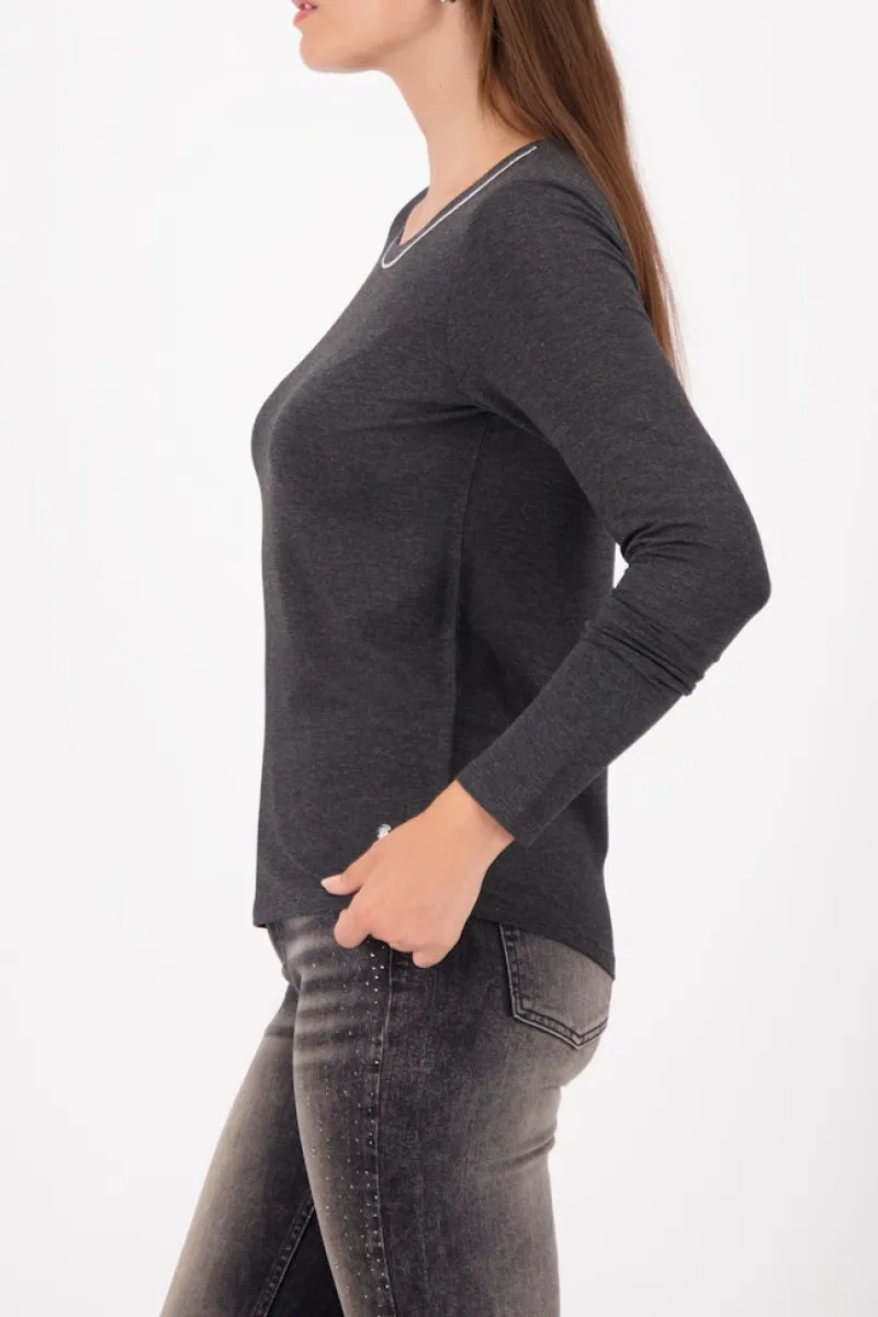 Monari Shirts*809332 anthra melange