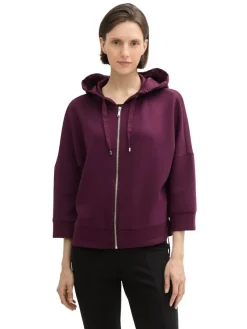 Tom Tailor Pullover & Sweatshirts*7/8 Arm Sweatjacke blackberry