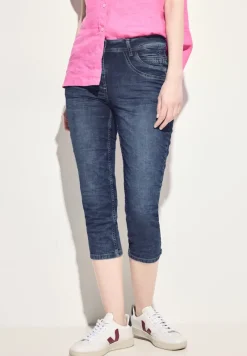 Cecil Shorts*3/4 Casual Fit Jeans mid blue used wash