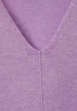 Cecil Pullover & Sweatshirts*3/4 Feinstrick Pullover sporty lilac melange