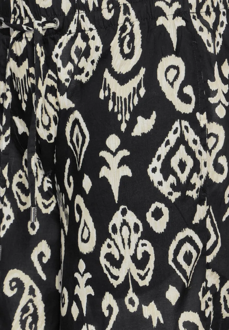 Cecil Shorts*7/8 Hose mit Wide Legs Black