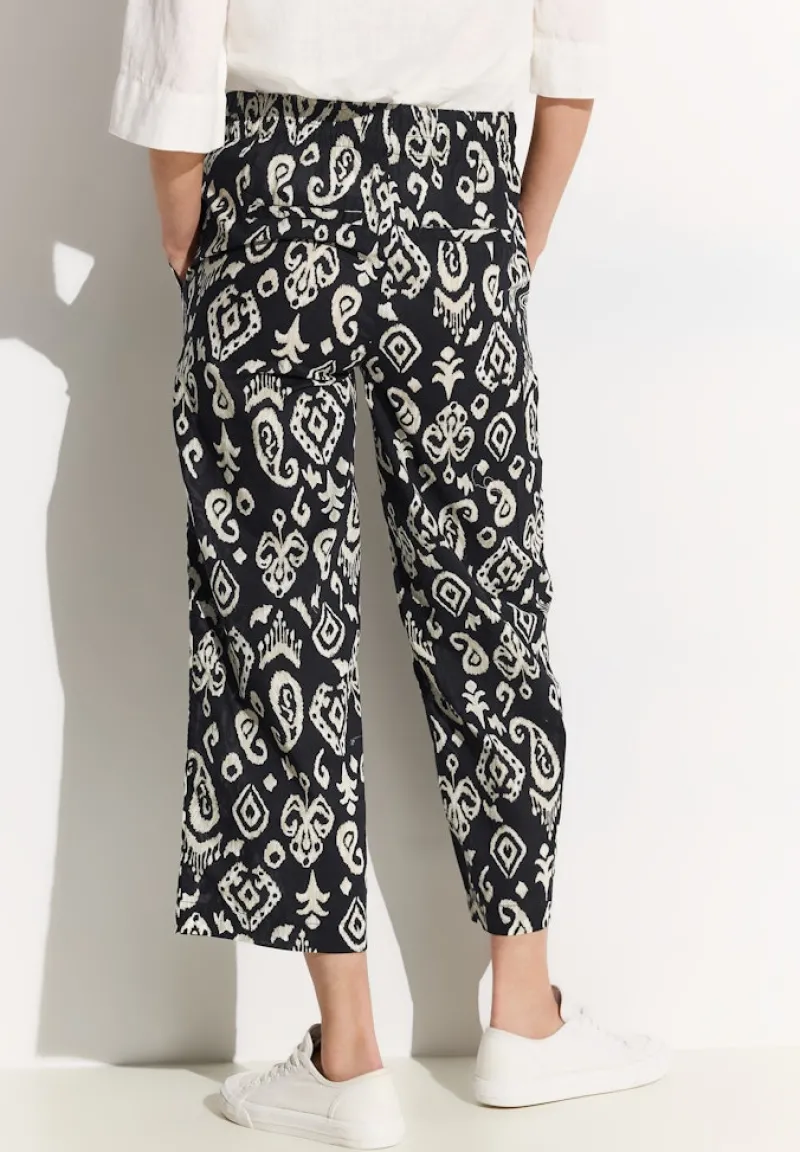 Cecil Shorts*7/8 Hose mit Wide Legs Black