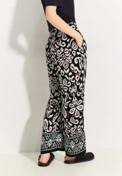 Cecil Shorts*7/8 Hose mit Wide Legs Black