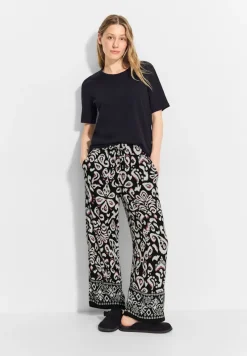 Cecil Shorts*7/8 Hose mit Wide Legs Black