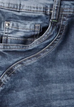 Cecil Shorts*3/4 Jeans mid blue used wash