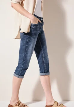 Cecil Shorts*3/4 Jeans mid blue used wash