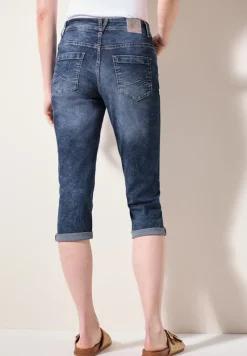 Cecil Shorts*3/4 Jeans mid blue used wash