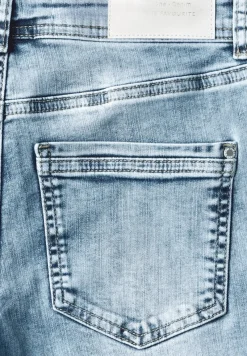 Street One Shorts*3/4 Jeans mit Glitzer-Detail medium blue random acid