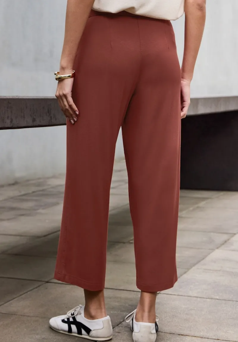 STREET ONE STUDIO Shorts*7/8 Jersey Culotte sienna brown