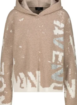Monari Pullover & Sweatshirts*808307 milk chocolate gemustert
