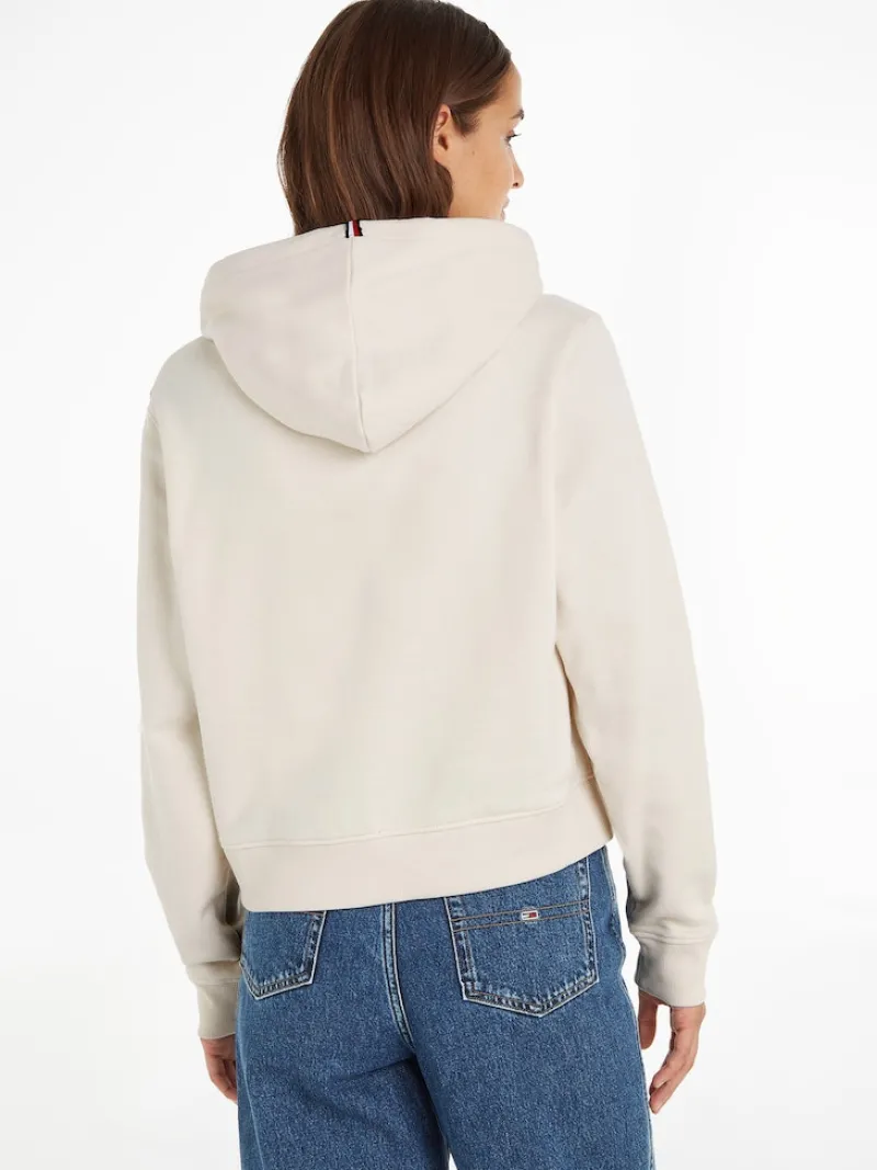 Tommy Hilfiger Pullover & Sweatshirts*1985 MODERN REG P/TERRY HOODIE ecru