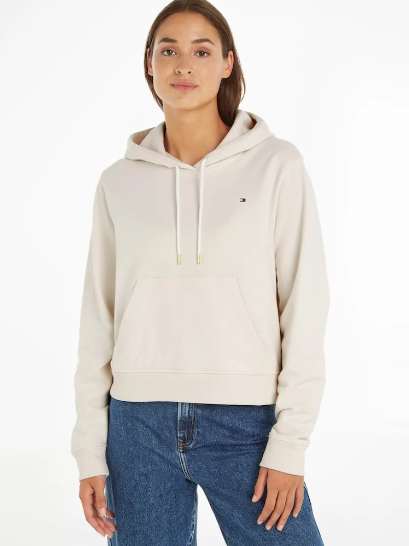 Tommy Hilfiger Pullover & Sweatshirts*1985 MODERN REG P/TERRY HOODIE ecru