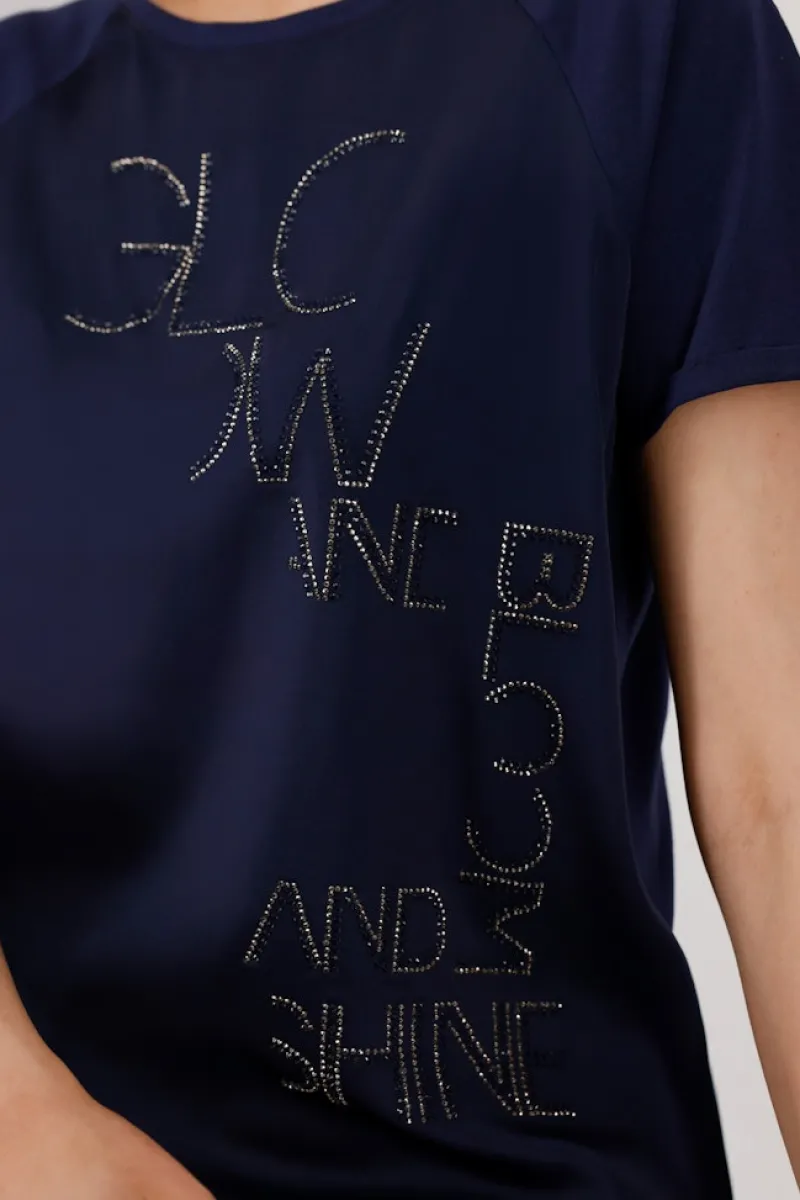 Monari Blusen*410036 navy blue
