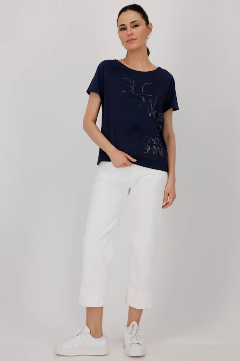 Monari Blusen*410036 navy blue