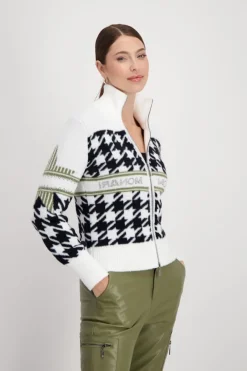 Monari Pullover & Sweatshirts*807798 off-white gemustert