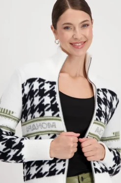 Monari Pullover & Sweatshirts*807798 off-white gemustert