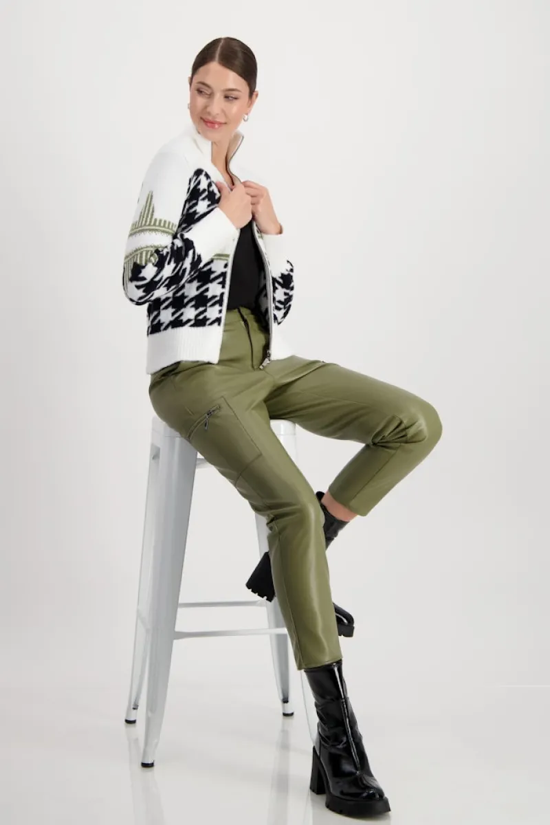 Monari Pullover & Sweatshirts*807798 off-white gemustert