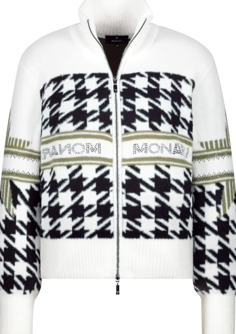 Monari Pullover & Sweatshirts*807798 off-white gemustert