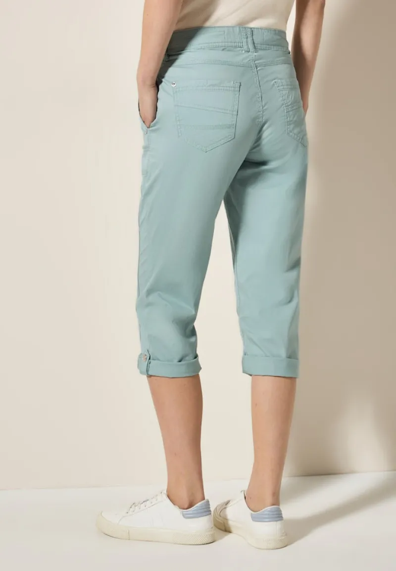 Cecil Shorts*3/4 Papertouch Hose cool salvia green
