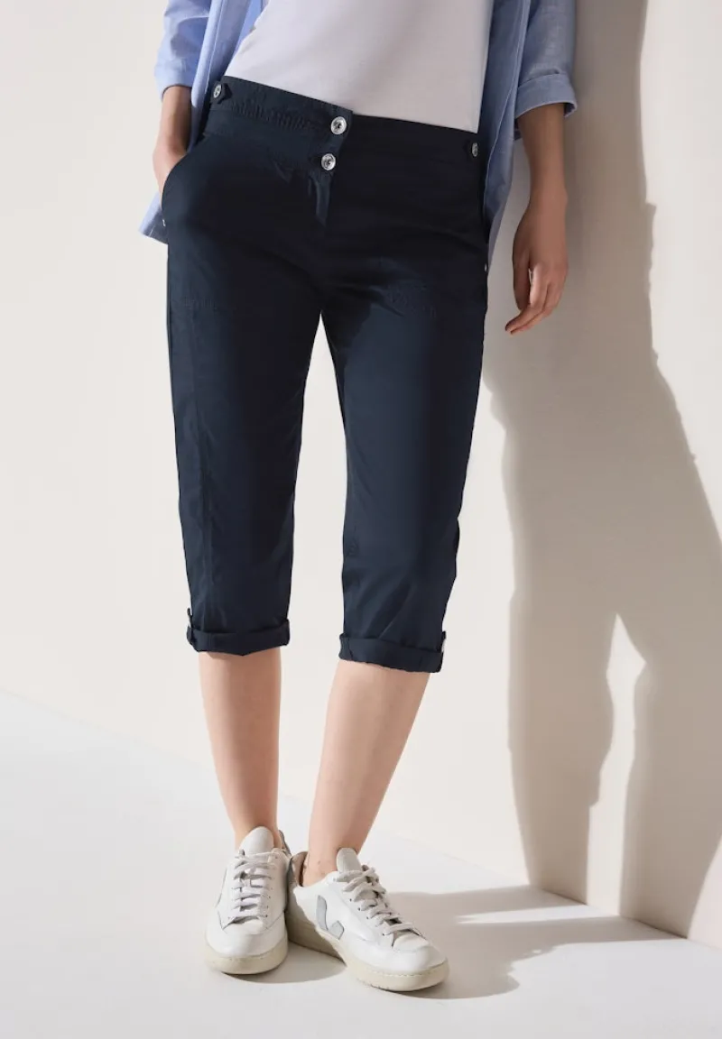 Cecil Shorts*3/4 Papertouch Hose universal blue
