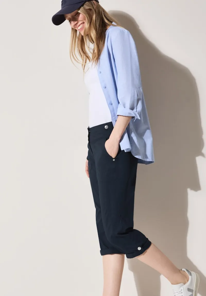 Cecil Shorts*3/4 Papertouch Hose universal blue