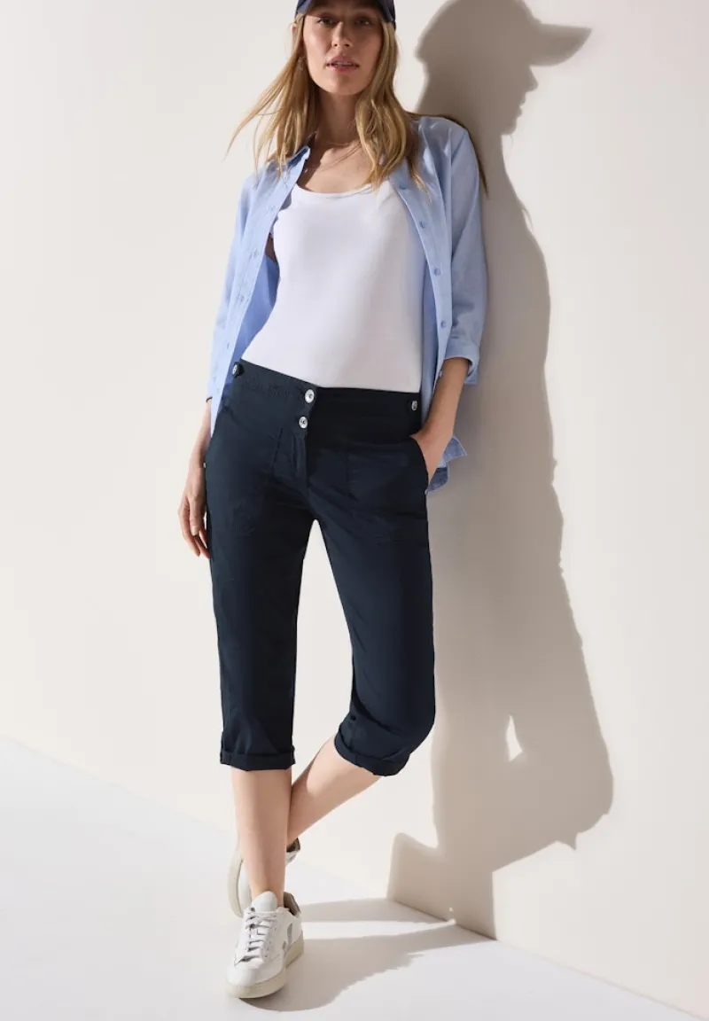 Cecil Shorts*3/4 Papertouch Hose universal blue