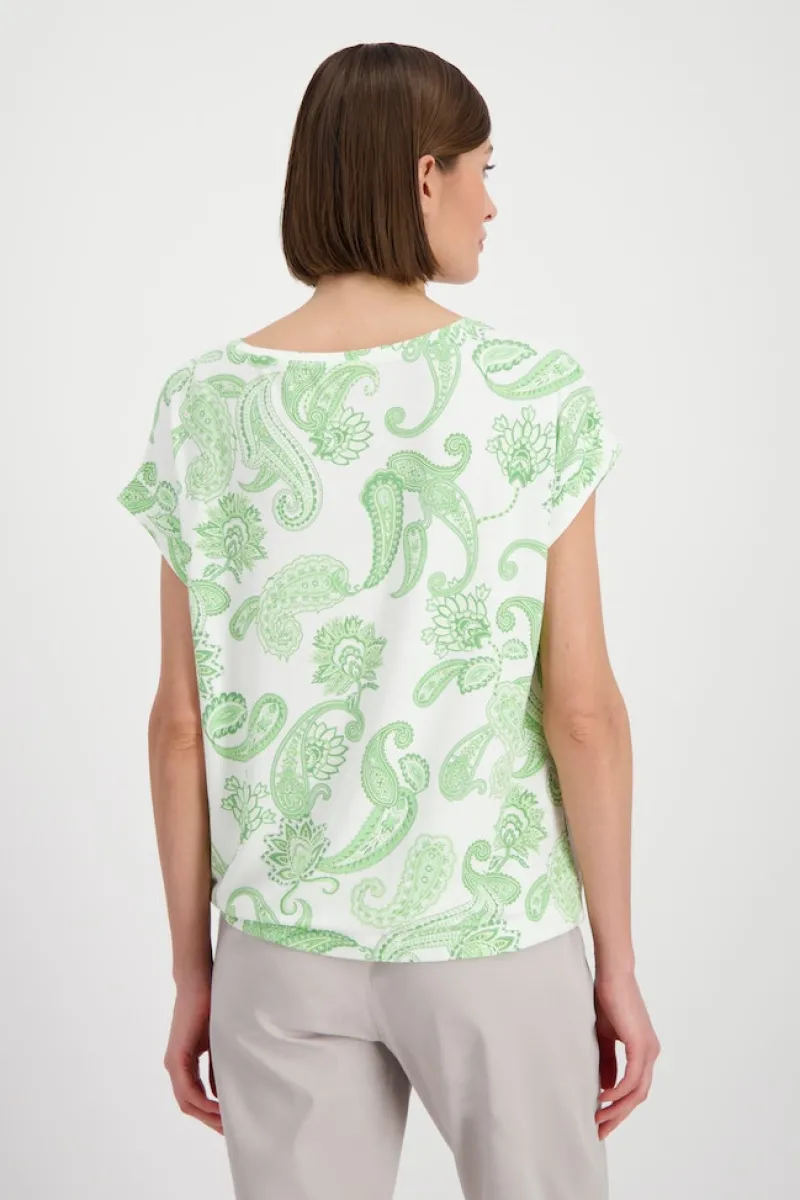 Monari Shirts*408041 pastell green gemustert