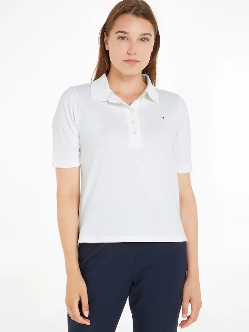 Tommy Hilfiger Shirts*1985 REG PIQUE POLO SS ecru