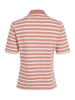 Tommy Hilfiger Shirts*1985 REG PIQUE STRIPE POLO SS breton stp- teaberry- ecru