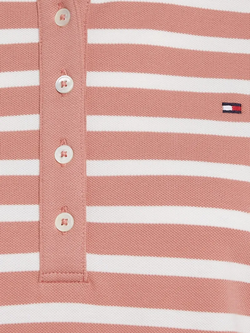Tommy Hilfiger Shirts*1985 REG PIQUE STRIPE POLO SS breton stp- teaberry- ecru