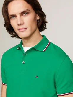 Tommy Hilfiger Shirts|Big Boys*1985 RWB TIPPED SLIM POLO olympic green