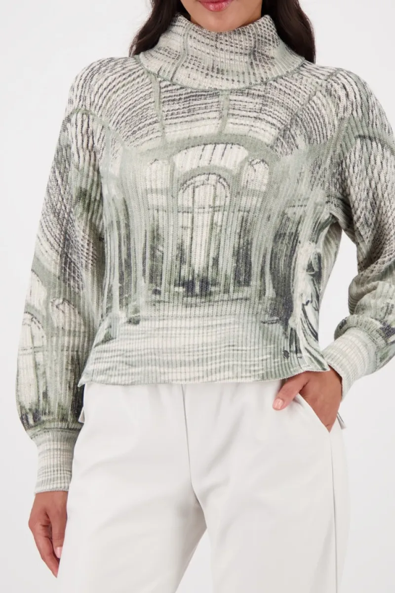 Monari Pullover & Sweatshirts*809517 sage gemustert