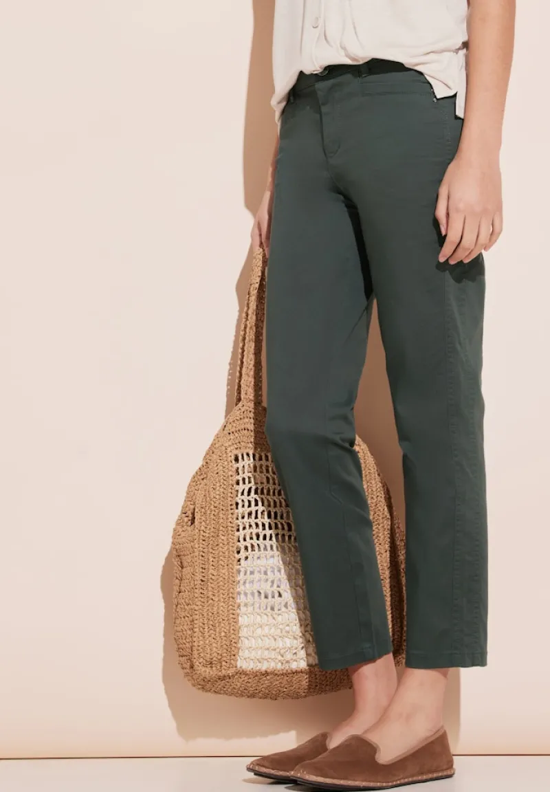 Street One Shorts*7/8 Satin Hose marshy green