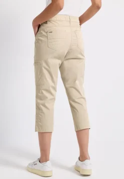 Street One Shorts*3/4 Satin Hose mit Taschen barley beige