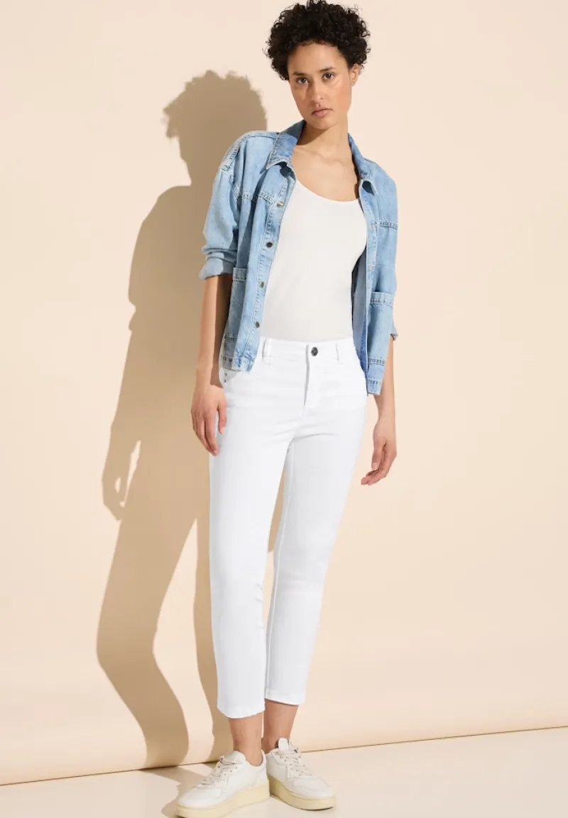 Street One Shorts*7/8 Satin Hose white