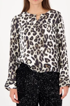 Monari Blusen*809583 schwarz gemustert