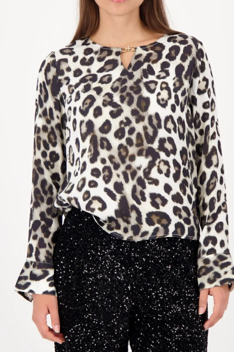 Monari Blusen*809583 schwarz gemustert