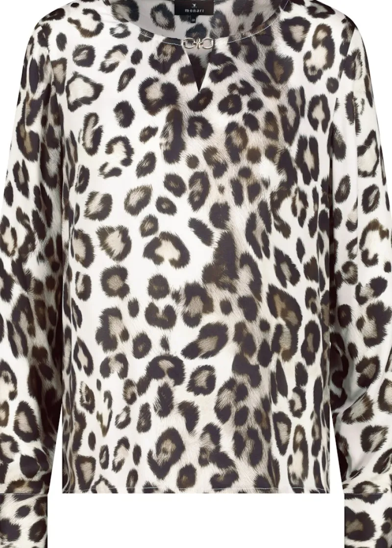 Monari Blusen*809583 schwarz gemustert
