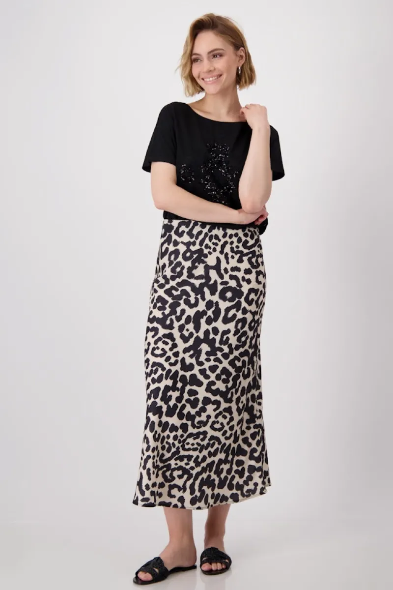 Monari Röcke*409717 schwarz gemustert