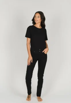 Angels Jeans*3461203-10 SKINNY BUTTON Black