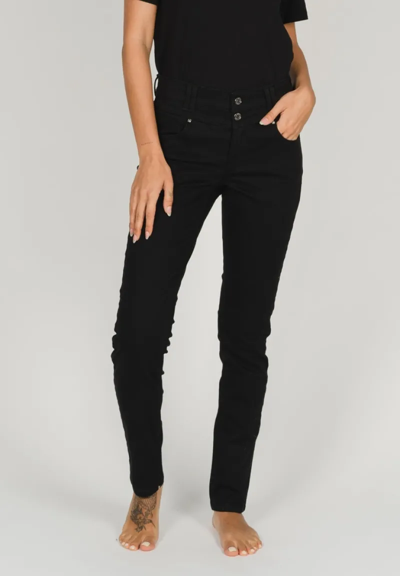 Angels Jeans*3461203-10 SKINNY BUTTON Black