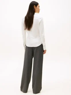 Tommy Hilfiger Blusen*1985 SLIM PIQUE BTN DOWN LS ecru