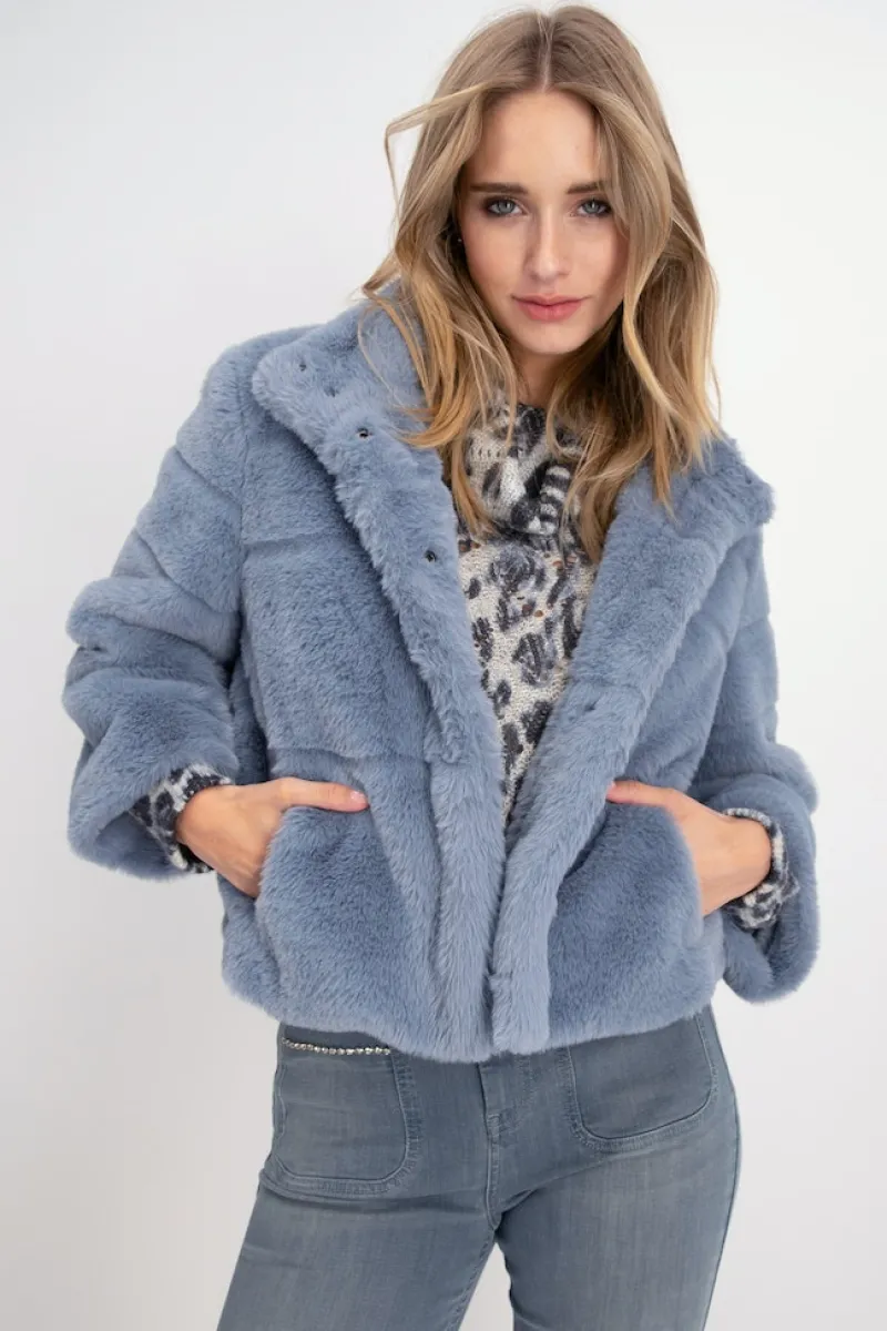 Monari Pullover & Sweatshirts*807448 smokey blue gemustert