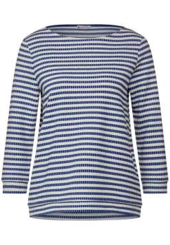 Street One Shirts*3/4 Streifenshirt fresh intense gentle blue