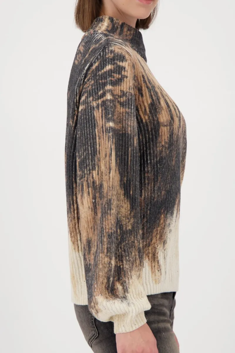 Monari Pullover & Sweatshirts*809457 whisky gemustert