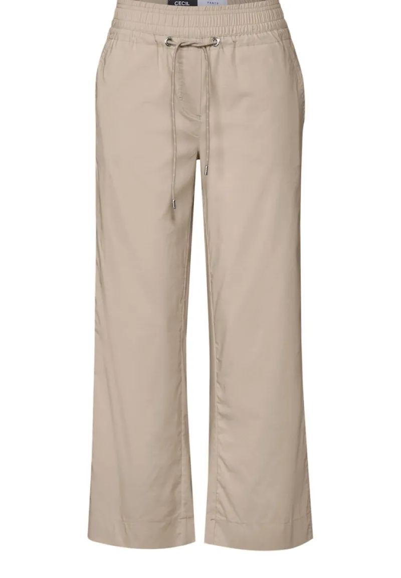 Cecil Shorts*7/8 Wide Leg Hose boulder beige