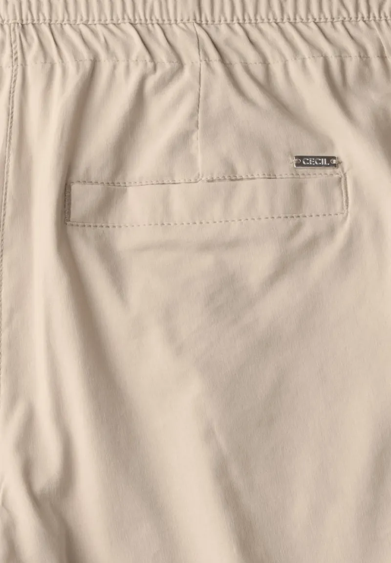 Cecil Shorts*7/8 Wide Leg Hose boulder beige