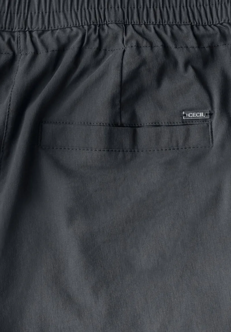 Cecil Shorts*7/8 Wide Leg Hose volcanic grey